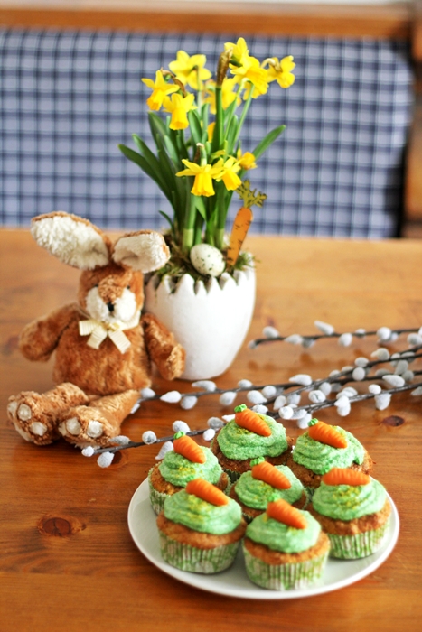 Möhrchen Cupcakes zu Ostern- Fashion Kitchen