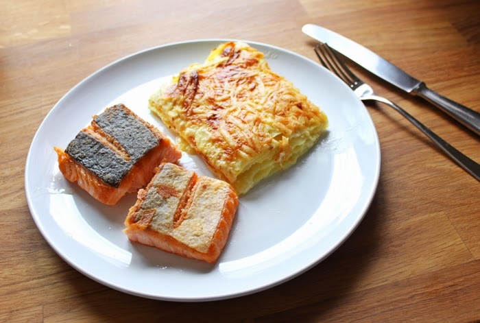 Knuspriger Lachs mit Kartoffelgratin - Fashion Kitchen