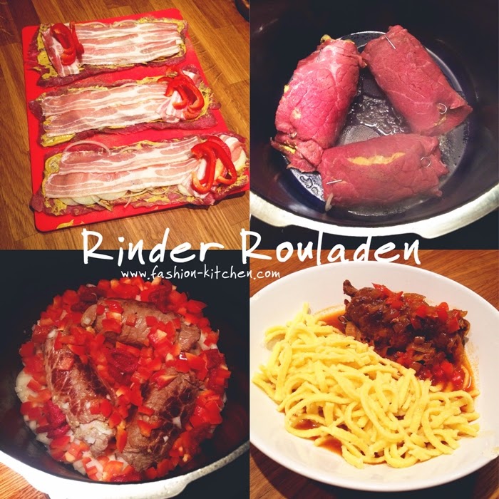 Rinder Rouladen mit Speck und Paprika - Fashion Kitchen