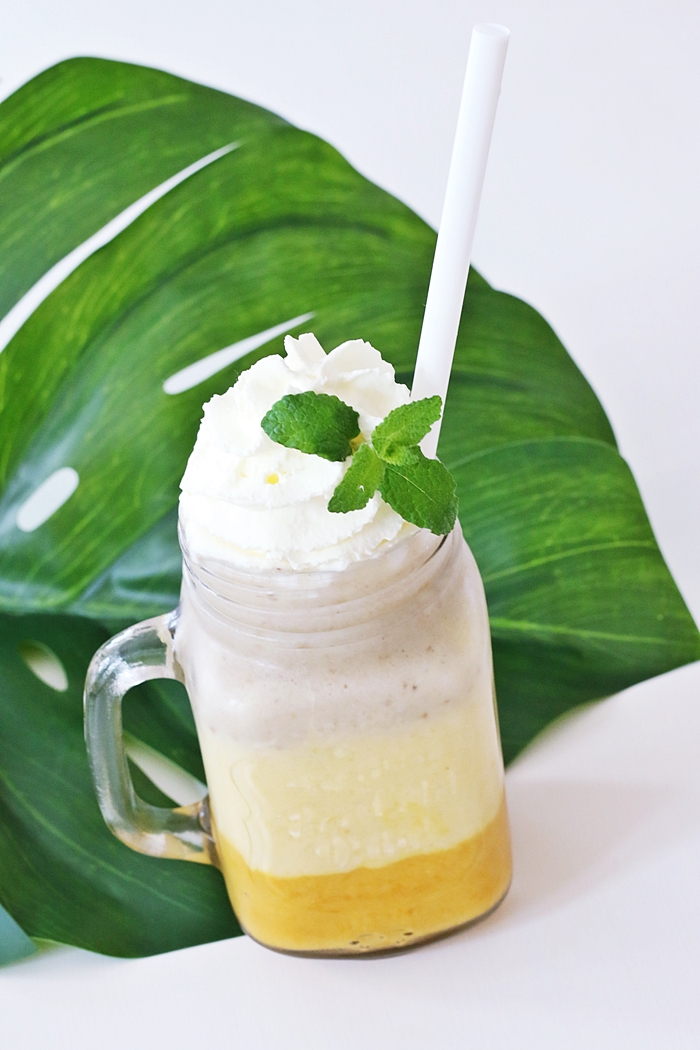 Layerd Frozen Mango-Ananas-Bananen Smoothie - Fashion Kitchen