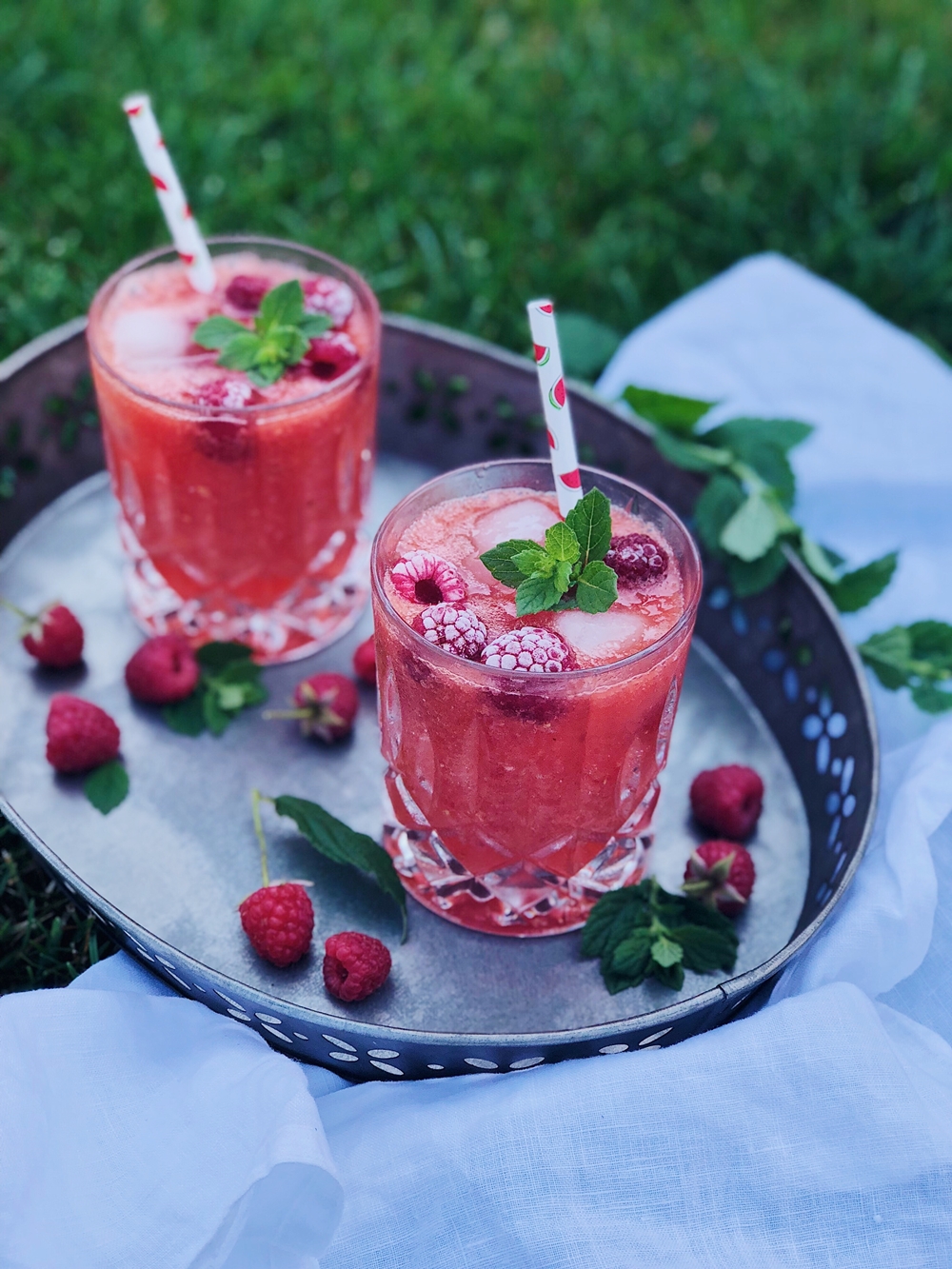 Wassermelonen-Himbeer Cocktail - Fashion Kitchen