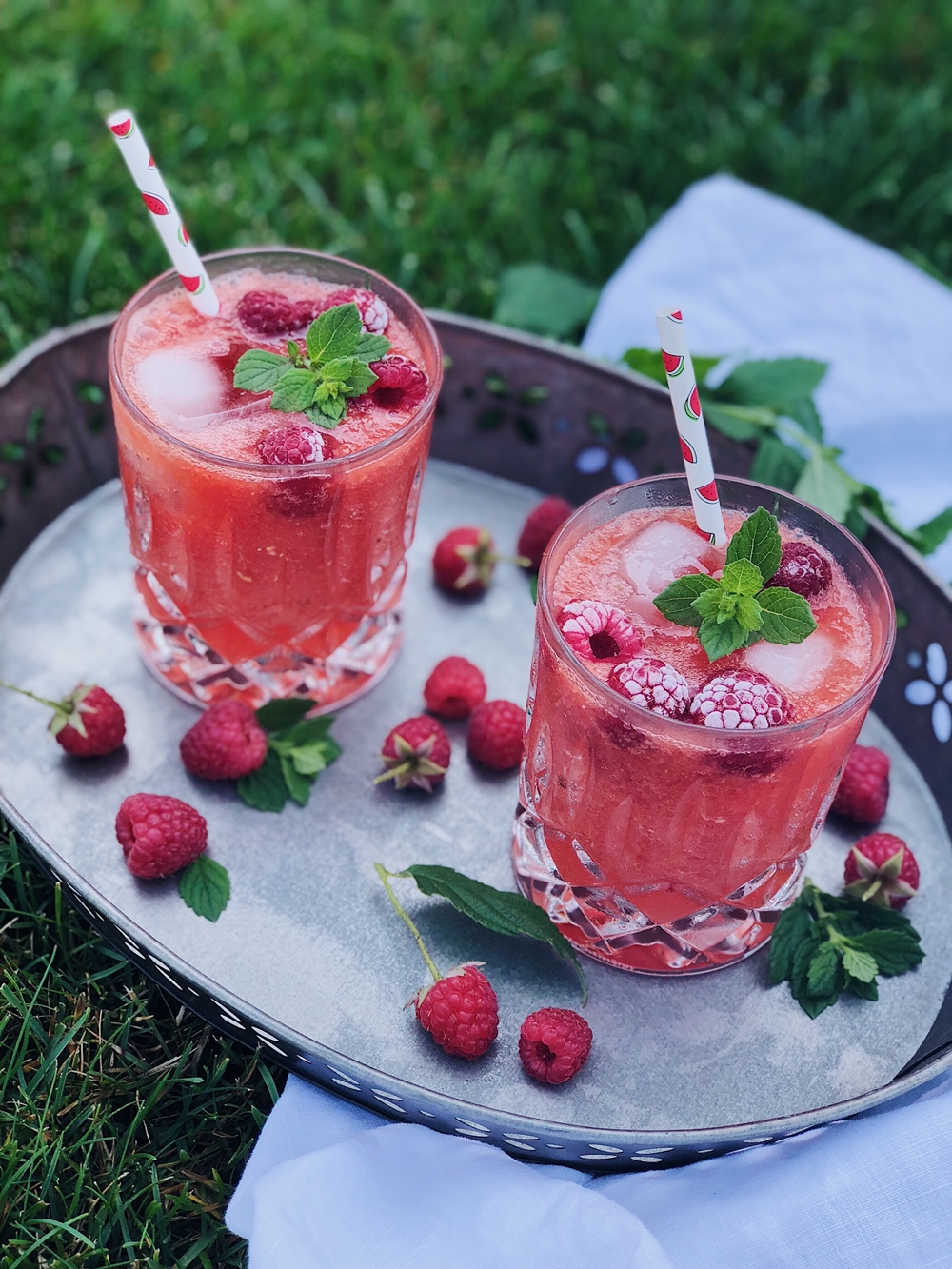 Wassermelonen-Himbeer Cocktail - Fashion Kitchen