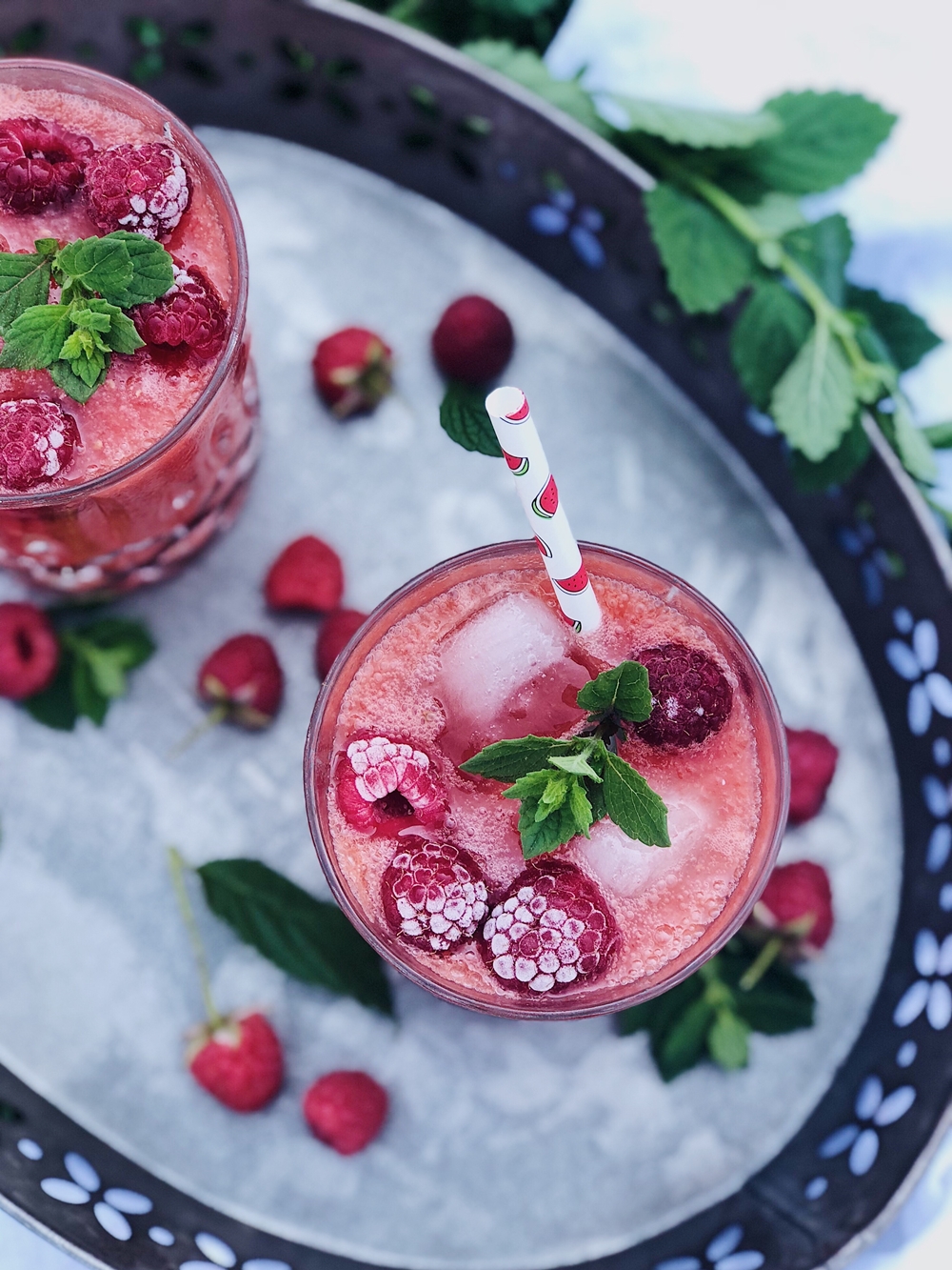 Wassermelonen-Himbeer Cocktail - Fashion Kitchen