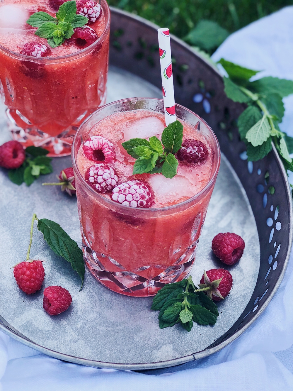 Wassermelonen-Himbeer Cocktail - Fashion Kitchen