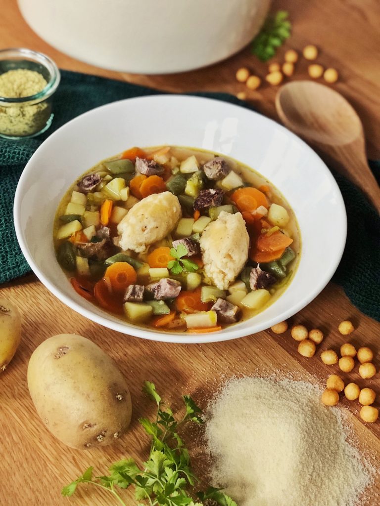 Gemüsesuppe mit Rindfleisch &amp; Grießnockerl - Fashion Kitchen