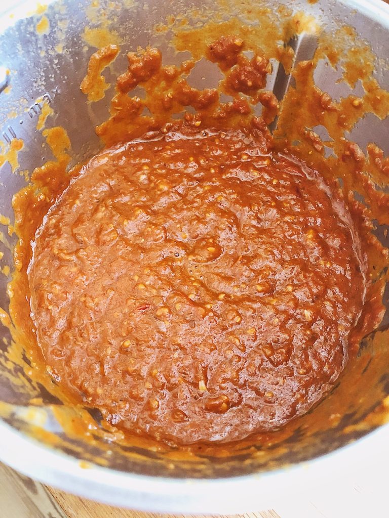 Tomaten Ketchup selber machen-einkochen-tomatos-ketchup-fashionkitchenkocht-selbstgemacht-grundrezept-ketchup wenig zucker_