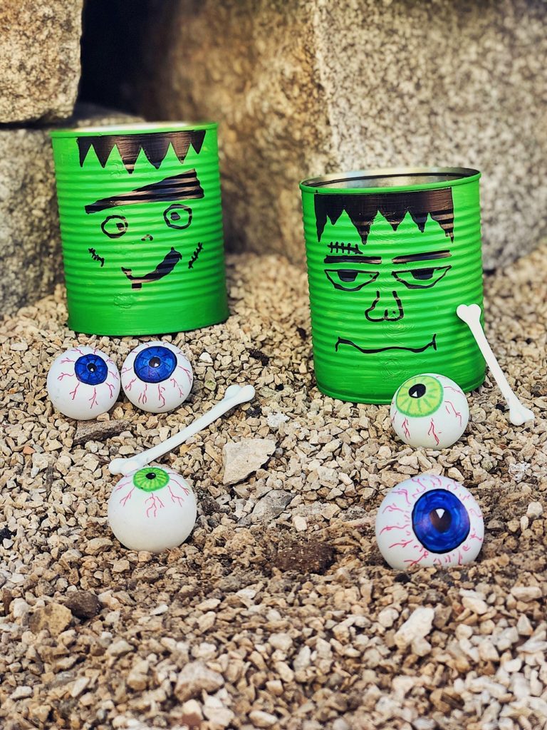 Halloween DIY - Blechdosen Kürbisse, Gespenster, Frankenstein & Windlichter