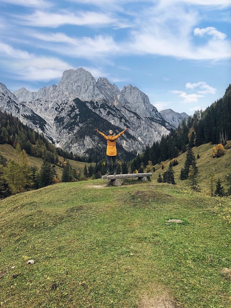 Chalet Bergdorf Priesteregg, Ausflug nach Hirschbichl Berchtesgaden, E-Bike Tour zur Riedlspitz, Mama Thresl & Huwi's Alm in Leogang - Österreich