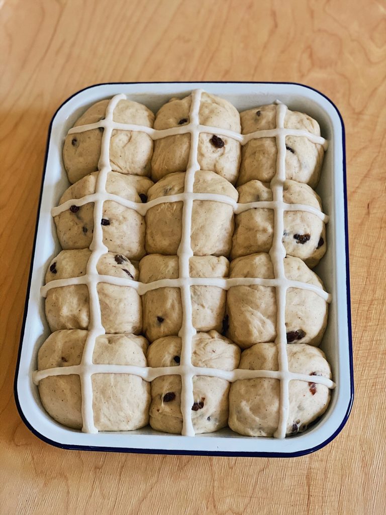 Hot Cross Buns zu Ostern