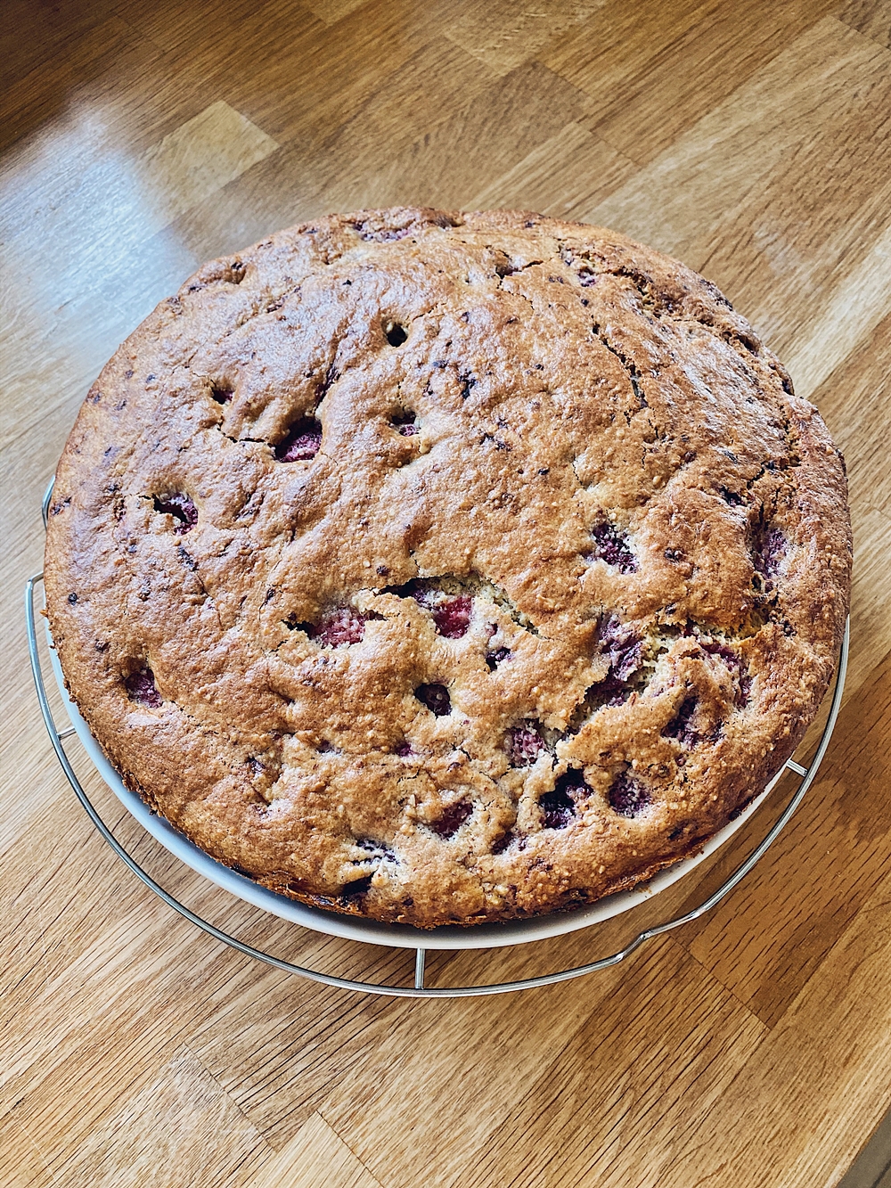 Himbeer-Mandelkuchen mit Schokoladen-Ganache - Fashion Kitchen