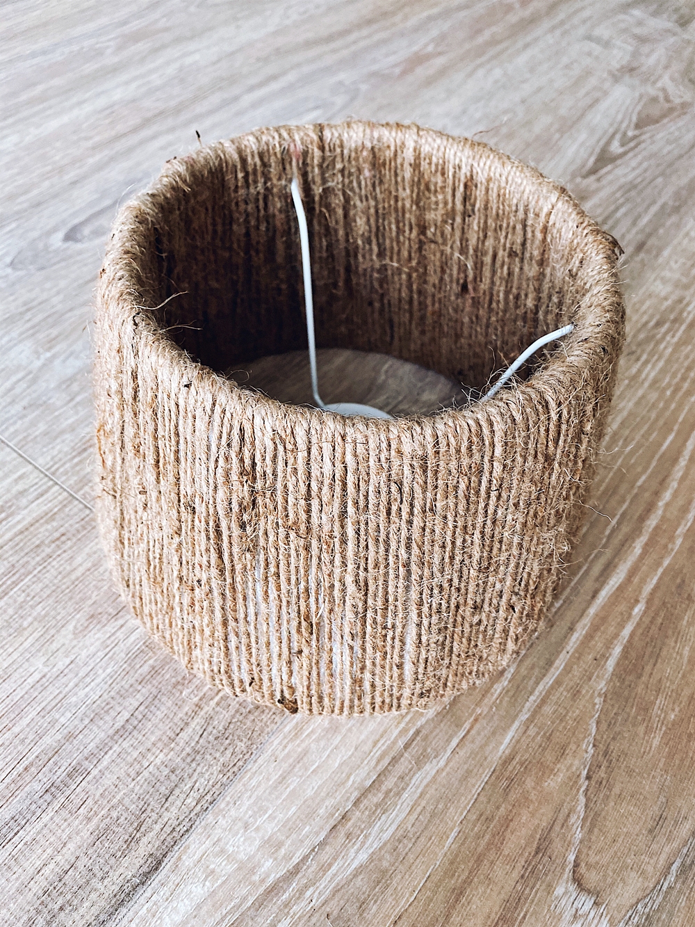 Curqia DIY Lampenschirm-Set – 2 Trommelringe (Ø 20 Cm) Aus Eisen – Inkl. Halterung – Zum Selbstgestalten