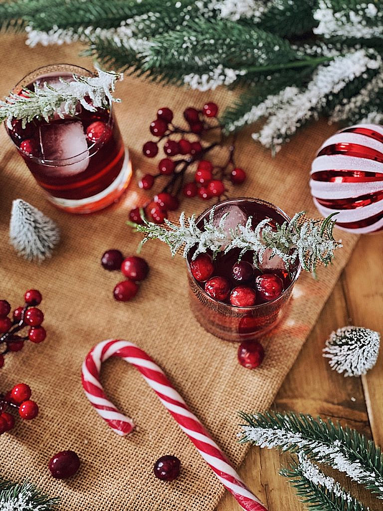 Christmas Cranberry Gin Cocktail