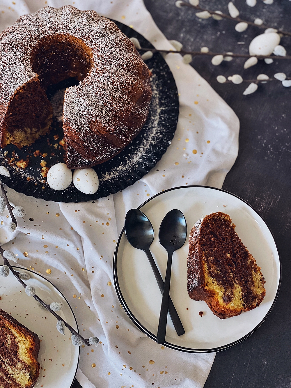 saftig schokoladiger Marmorkuchen