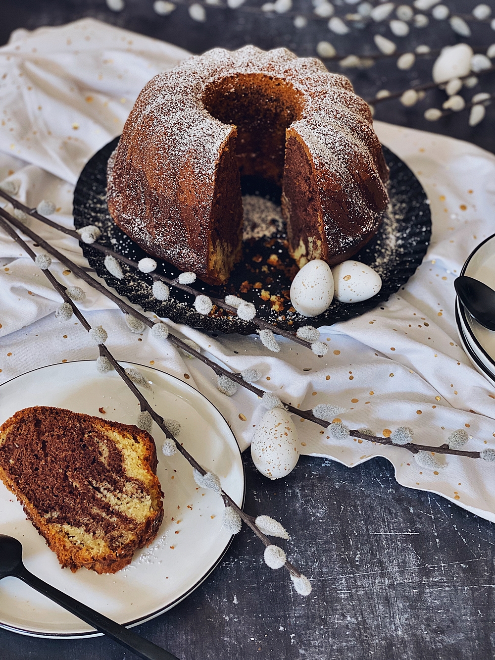 saftig schokoladiger Marmorkuchen