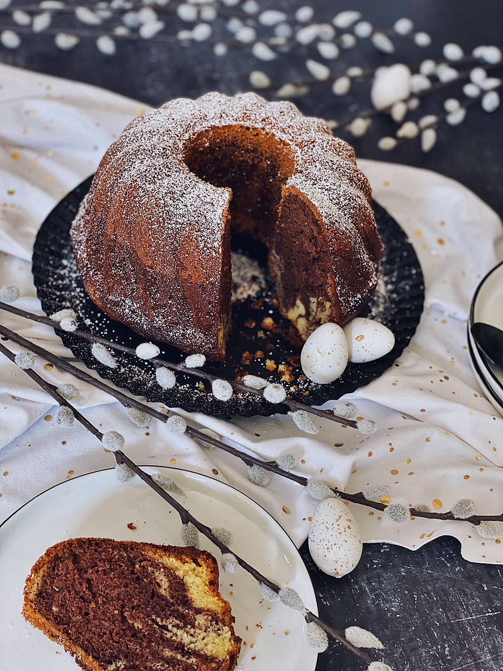 saftig schokoladiger Marmorkuchen